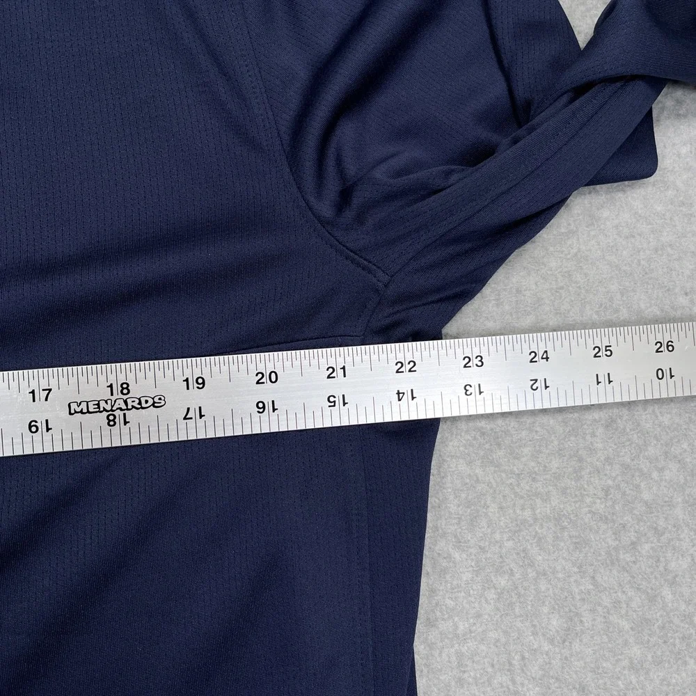 Masters Tech Quarter Zip Pullover Mens XL Navy Blue Augusta National Golf MT7440 - Picture 4 of 12